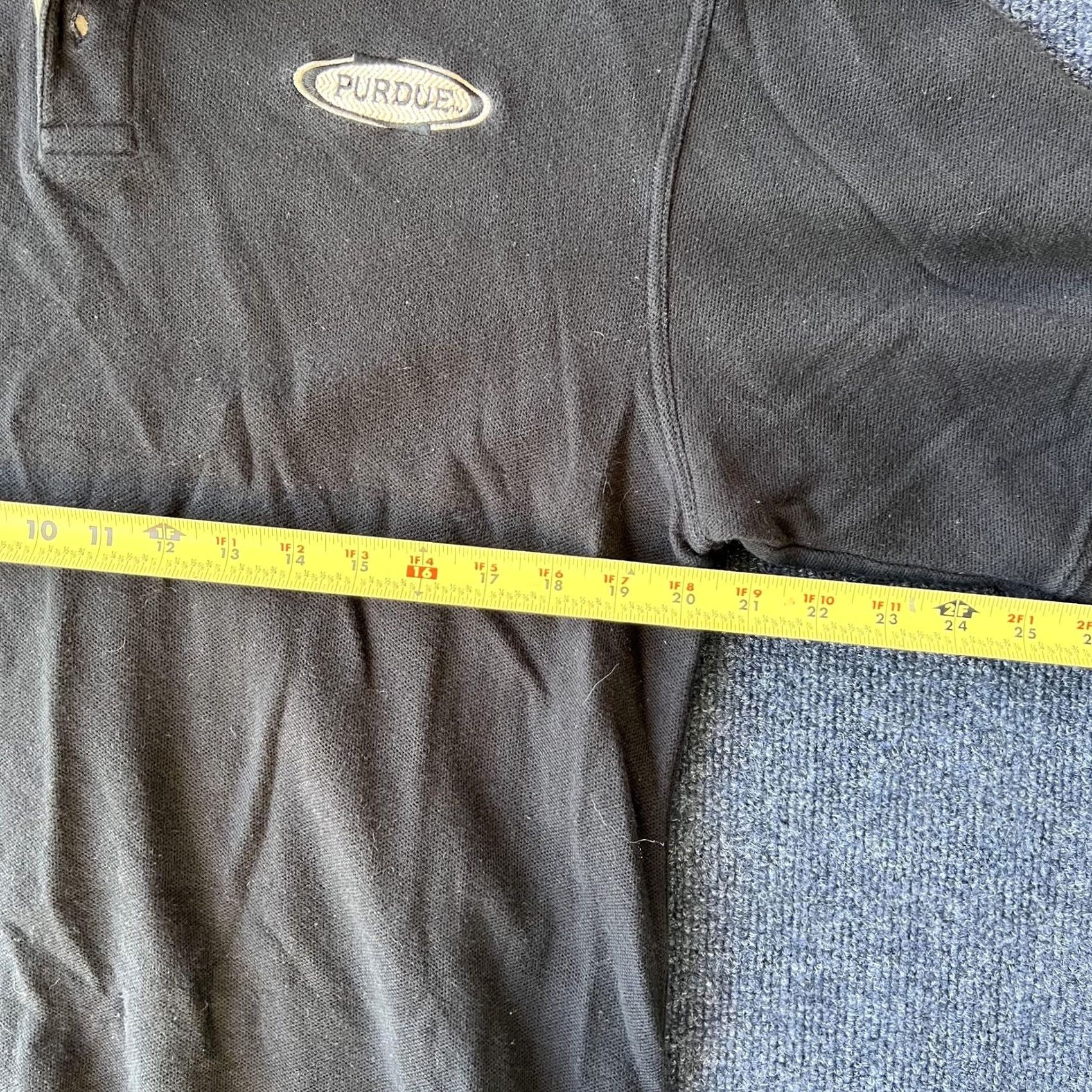 Vintage VINTAGE Purdue Polo Shirt Mens L Black Tan Collegiate Gear For Sports 90s Style Size US L / EU 52-54 / 3 - 5 Thumbnail