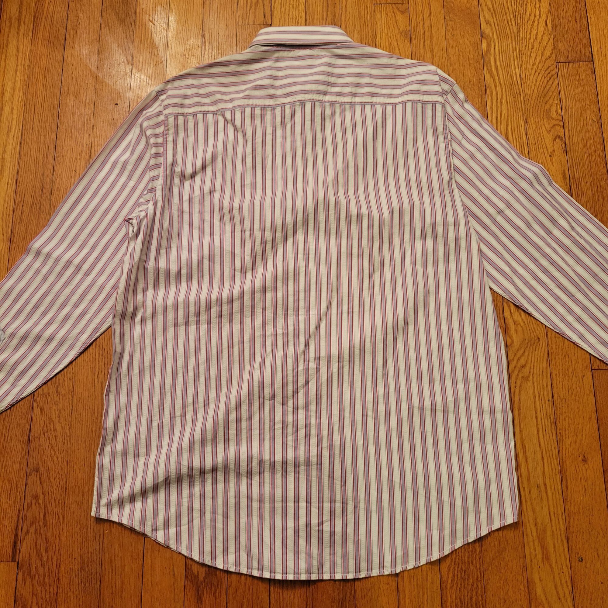 Indigo Palms Indigo Palms M Striped Button Down Shirt Cotton Long Sleeve Size US M / EU 48-50 / 2 - 3 Thumbnail