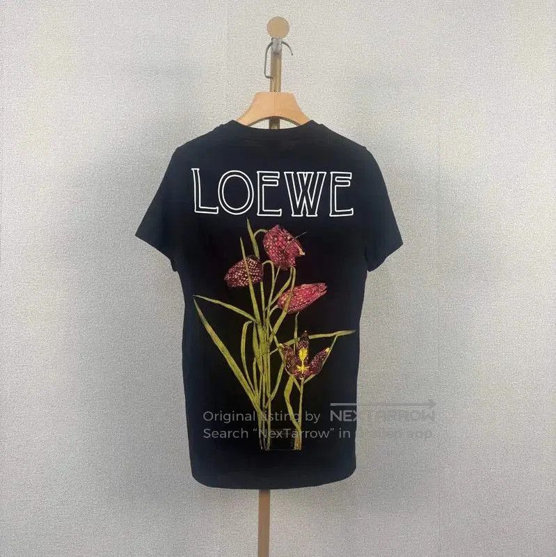 Loewe Loewe Black Cotton Short Sleeve T-Shirt . Size XS / US 0-2 / IT 36-38 - 2 Thumbnail