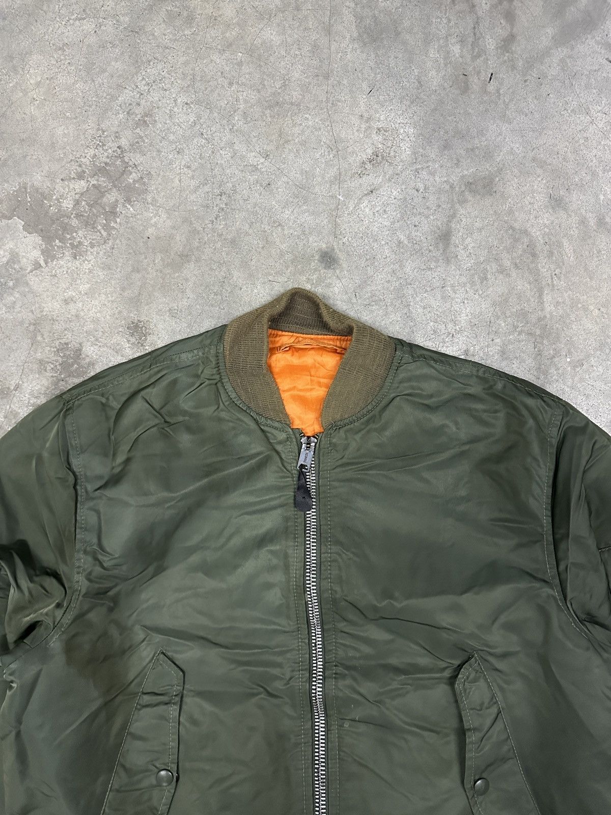 Vintage Vintage 70s MA-1 Us Air Force Flight Jacket Size US M / EU 48-50 / 2 - 2 Thumbnail