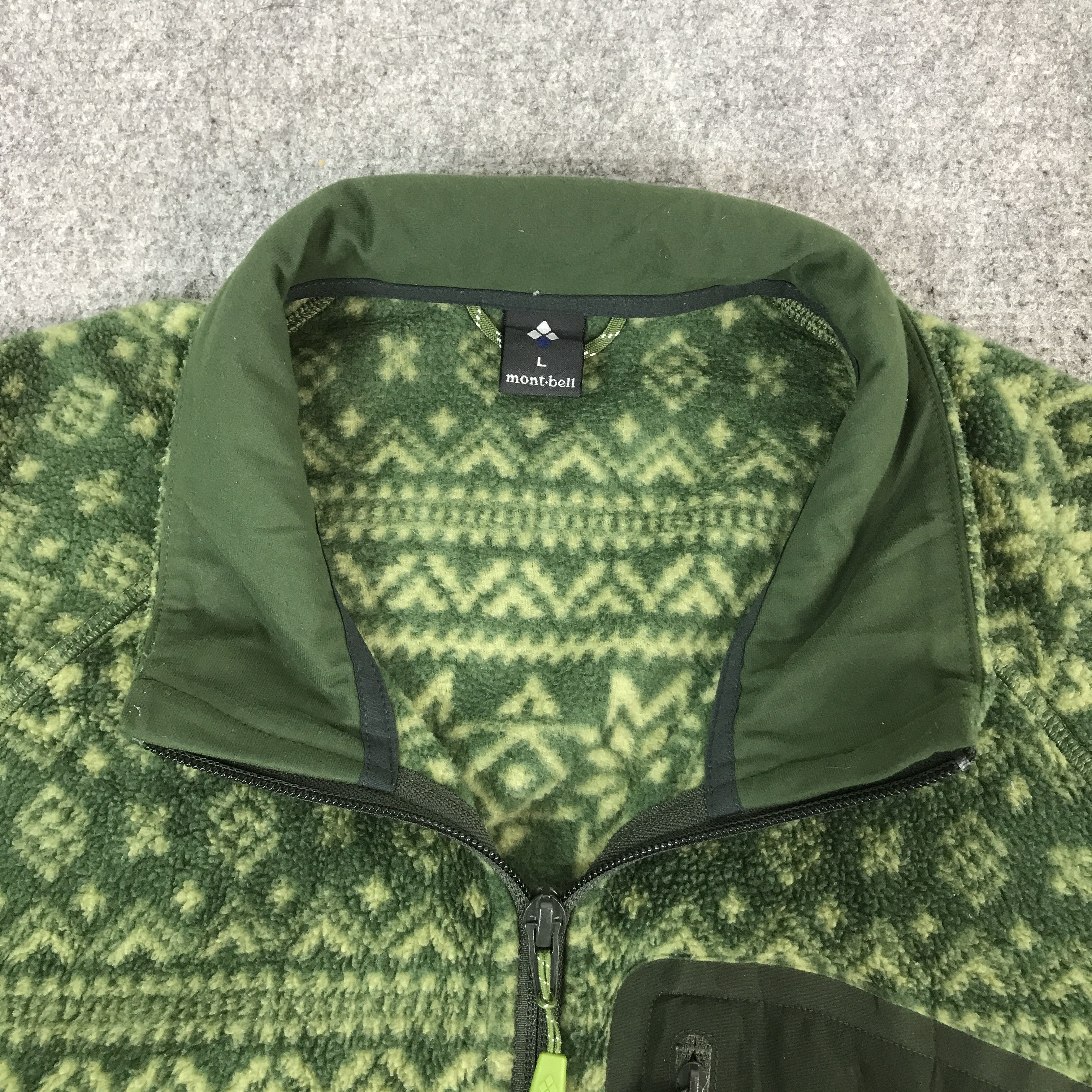 Montbell vtg montbell fleece navajo outdoor jacket K63B5 Size US L / EU 52-54 / 3 - 8 Thumbnail