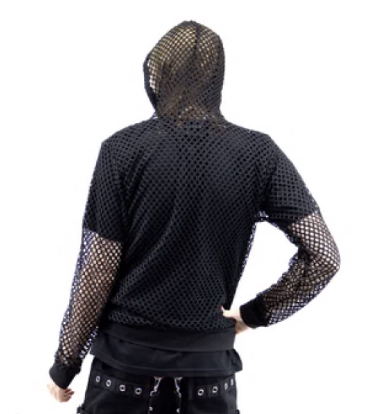 Hysteric Glamour Japanese open fishnet hoodie Size US L / EU 52-54 / 3 - 3 Thumbnail