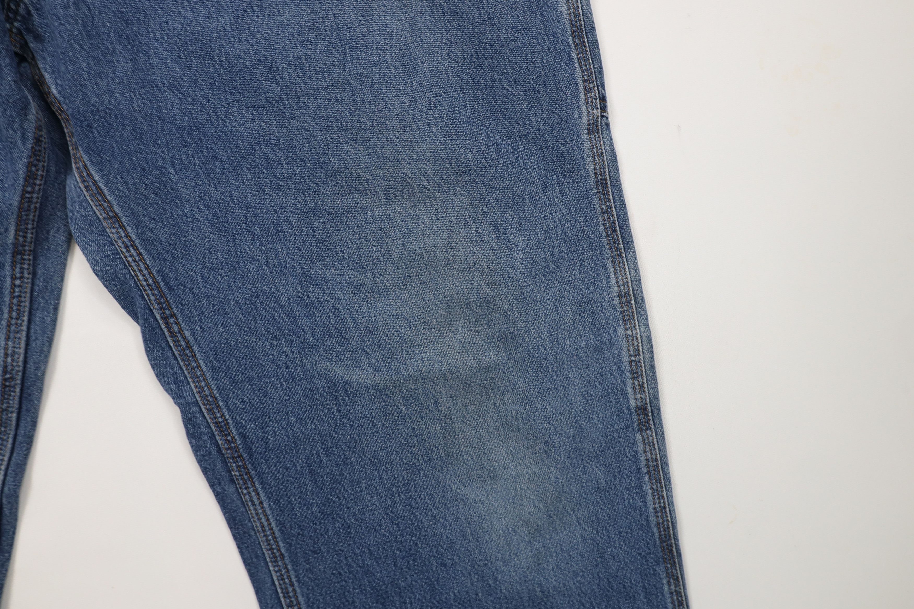 Carhartt × Vintage Vintage Carhartt Spell Wide Leg Dungaree Denim Jeans Blue Size US 38 / EU 54 - 5 Thumbnail