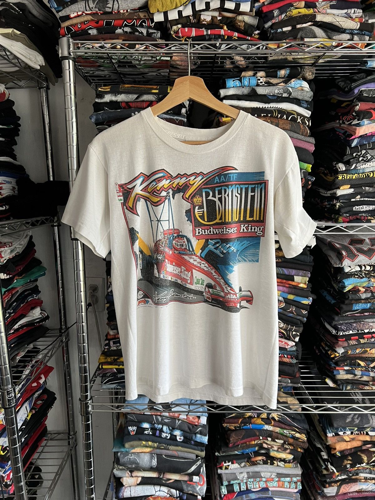 Vintage 1992 Kenny Bernstein King Tedde Single Stitch F1 Tee Size US M / EU 48-50 / 2 - 1 Thumbnail