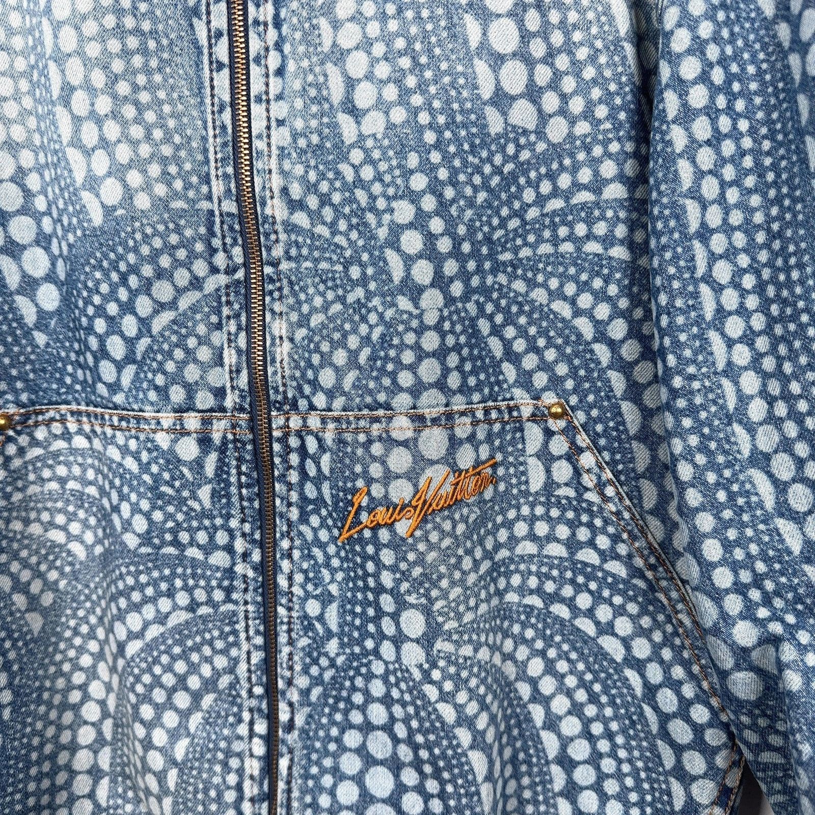 Louis Vuitton × Yayoi Kusama LouisVuittonxYayoiKusama AllOver Pumpkin Denim Zip-Up Jacket Size US M / EU 48-50 / 2 - 4 Thumbnail