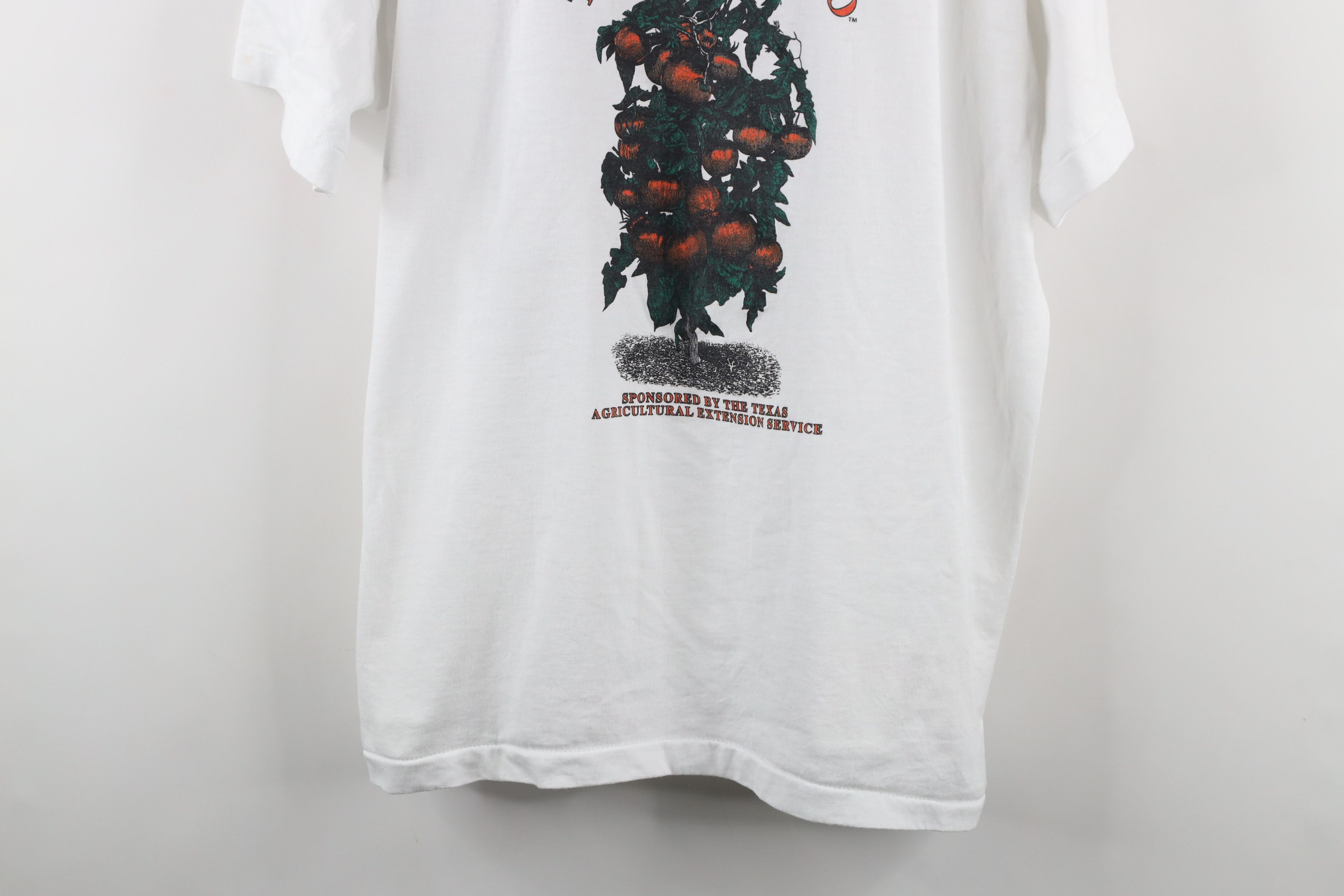 Vintage Vintage 90s Texas Agricultural Team Tomato T-Shirt White USA Size US XXL / EU 58 / 5 - 3 Thumbnail
