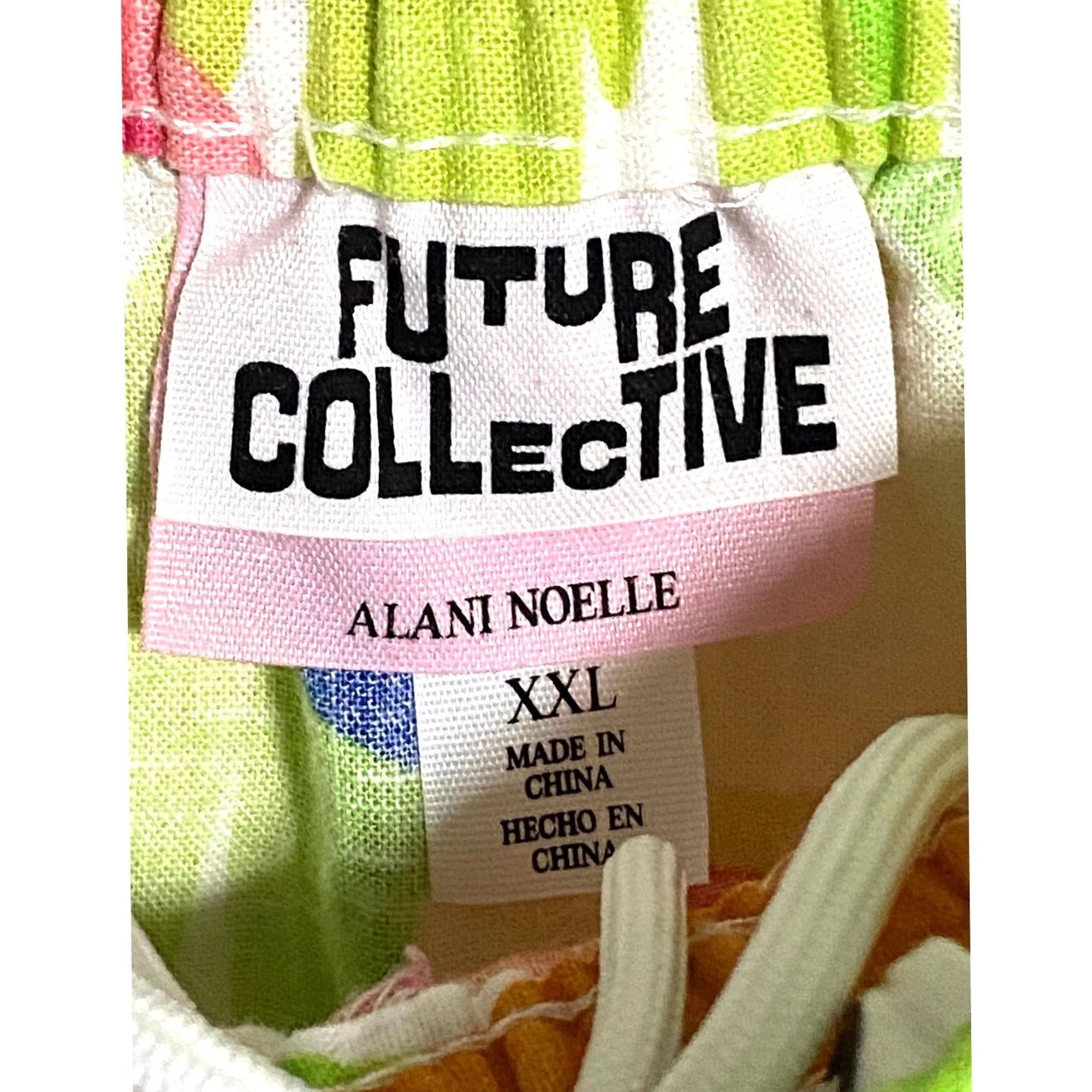 Vintage VINTAGE Future Collective Floral Linen Rayon Shorts Pull On Womens XXL Boho Spring Artsy Size 40" / US 18 - 5 Thumbnail