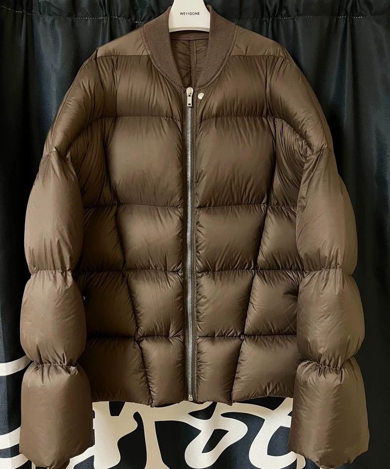 Rick Owens Rick Owens 22FW Down Jacket Brown Size US XL / EU 56 / 4 - 1 Thumbnail