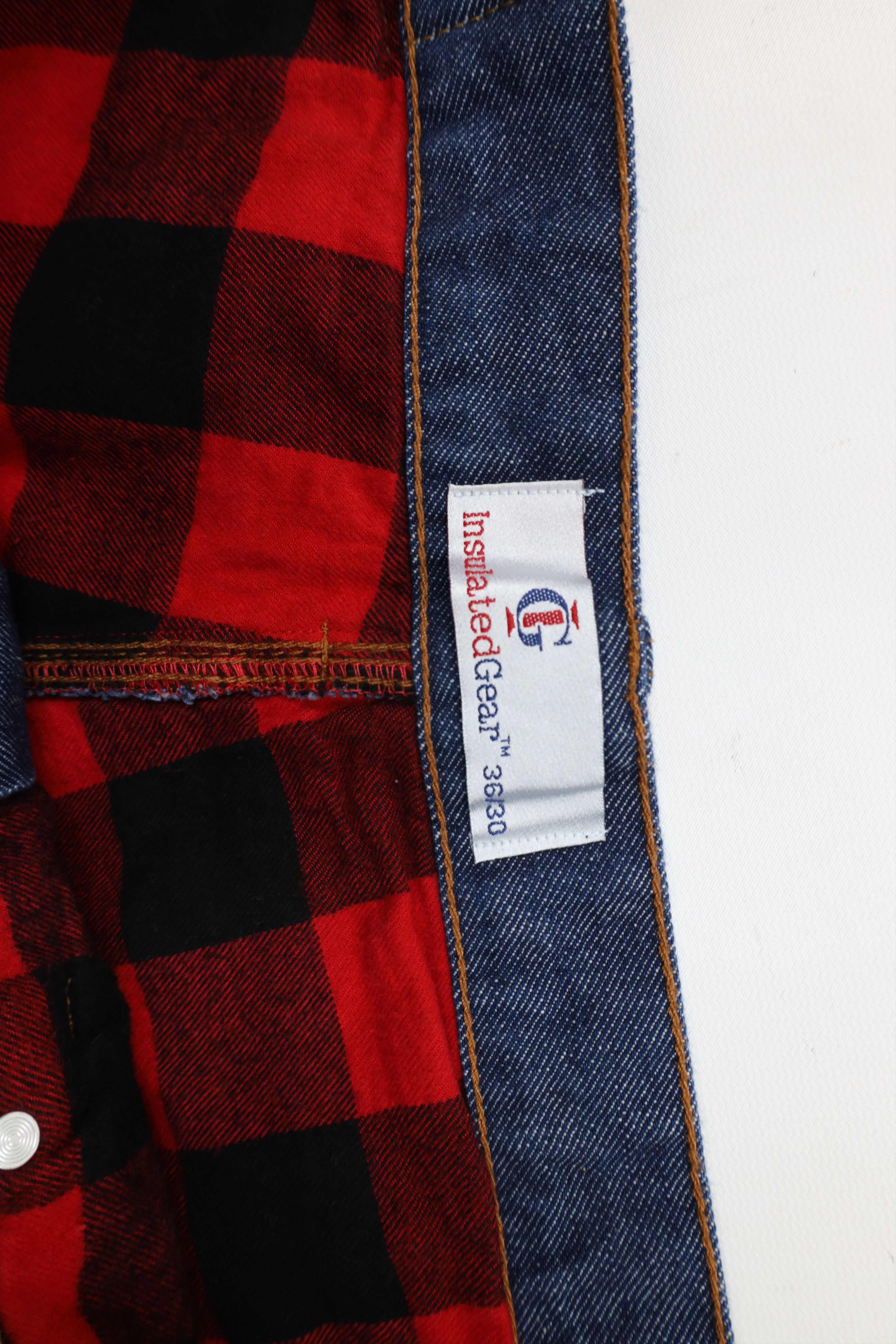 Vintage Vintage 90s Streetwear Lined Insulated Denim Jeans Blue Size US 36 / EU 52 - 7 Thumbnail