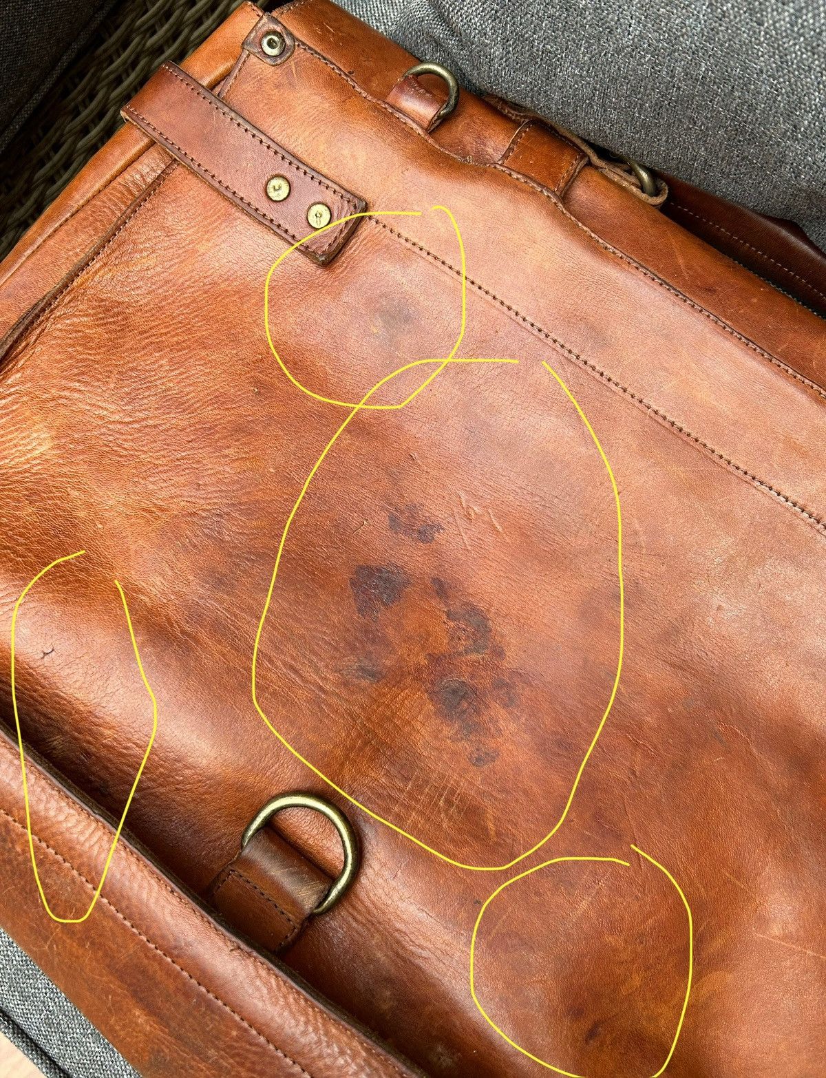 Handmade × Officine Creative Officine Creative Leather Briefcase Messenger (Much Worn) Size ONE SIZE - 13 Thumbnail