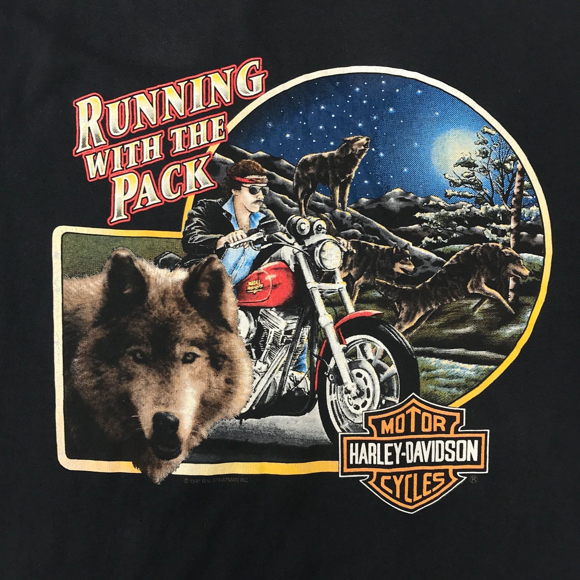 Harley Davidson Harley Davidson Running with the Pack Black T-Shirt - 3XL Size US XXL / EU 58 / 5 - 2 Thumbnail