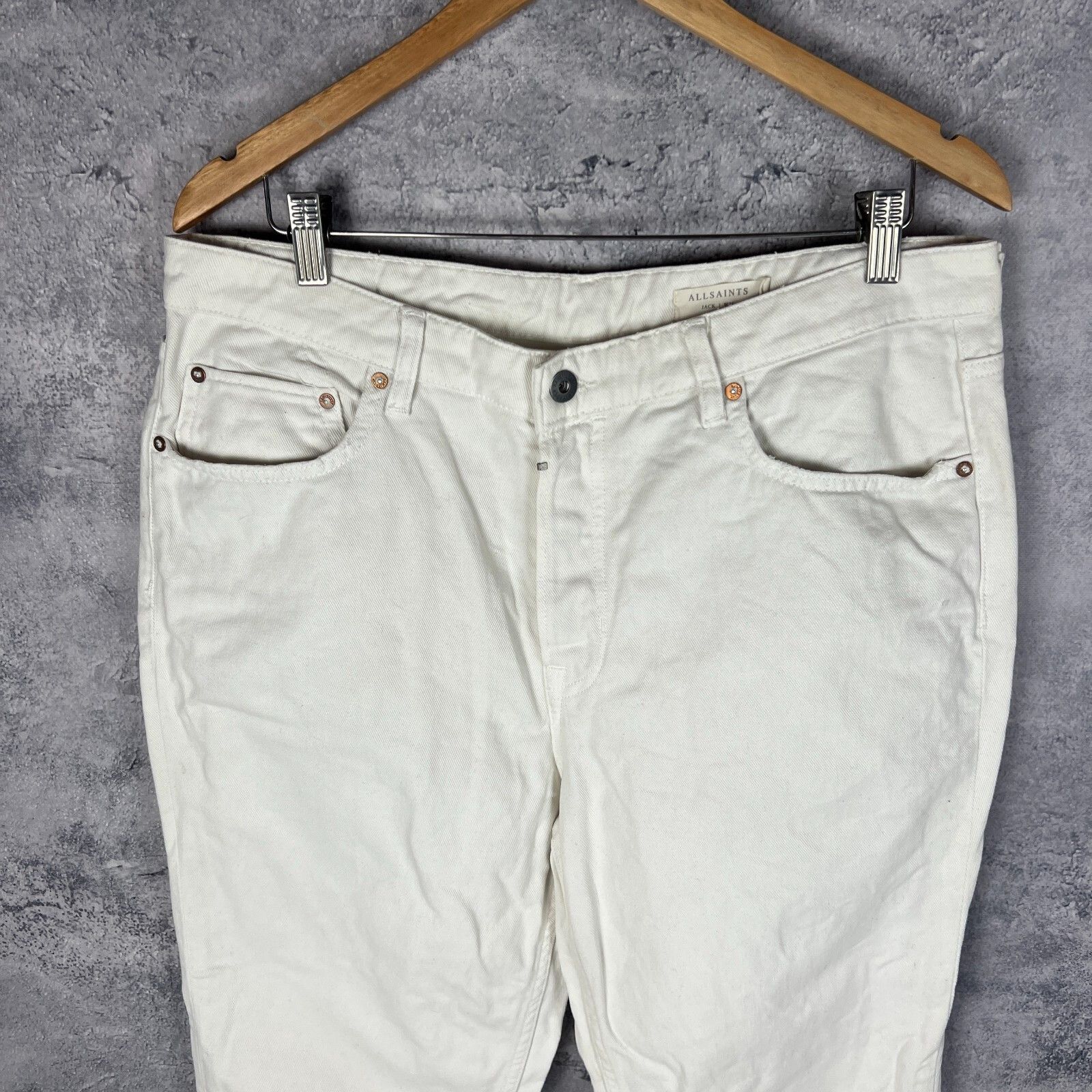 Allsaints Allsaints Pants Men's Size 34 White ` Size US 34 / EU 50 - 2 Thumbnail