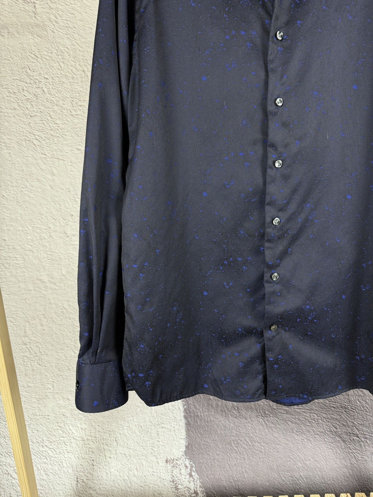 Eton ETON blue spray pattern Brighton long sleeve shirt Size US L / EU 52-54 / 3 - 5 Thumbnail