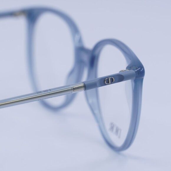Dior 🕶️ New Dior MINI CD O B1I 3000 Eyeglasses - Shiny Blue Size ONE SIZE - 5 Thumbnail