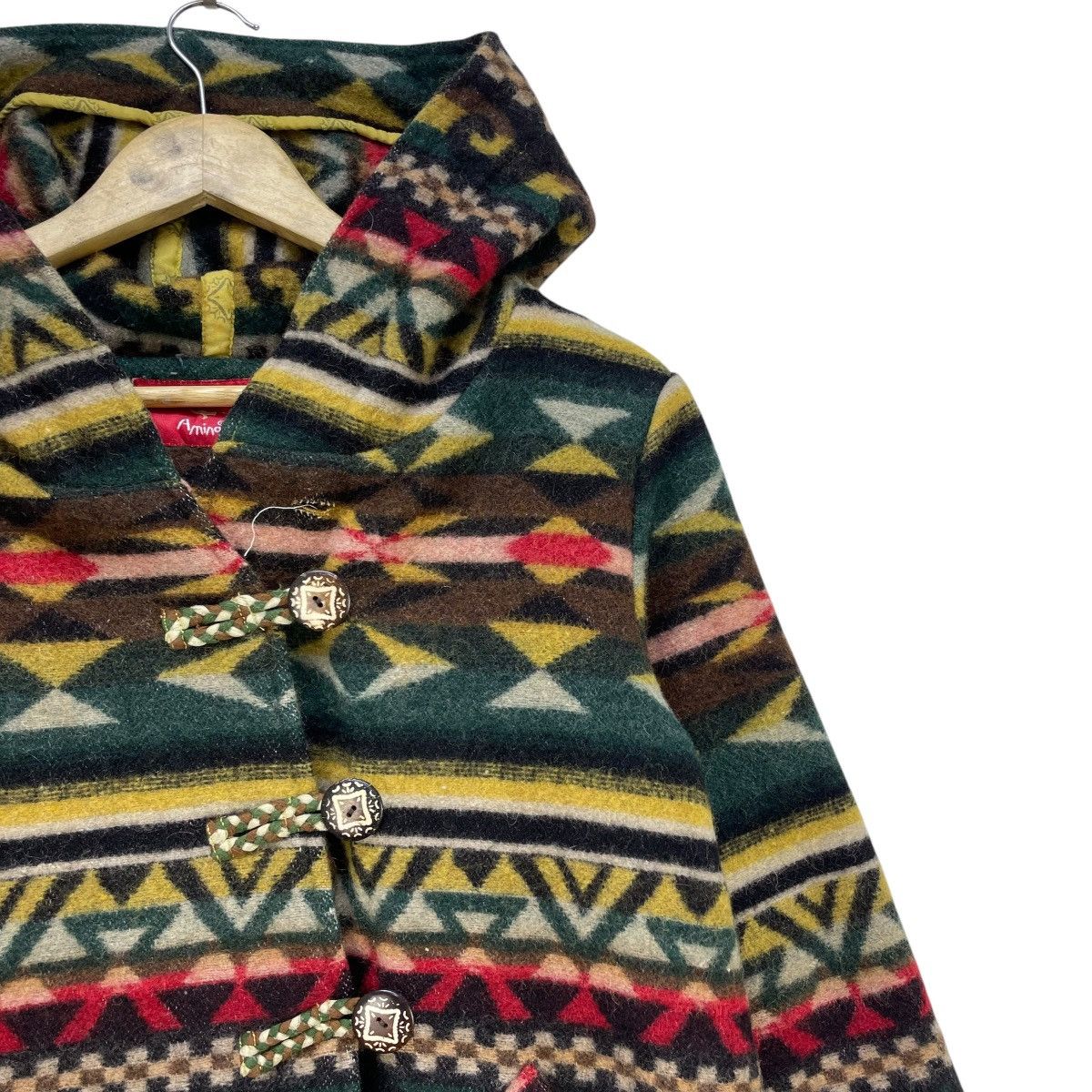 Japanese Brand × Native 💥Vintage 90s Amina Navajo Native Hooded Jacket Size M / US 6-8 / IT 42-44 - 5 Thumbnail