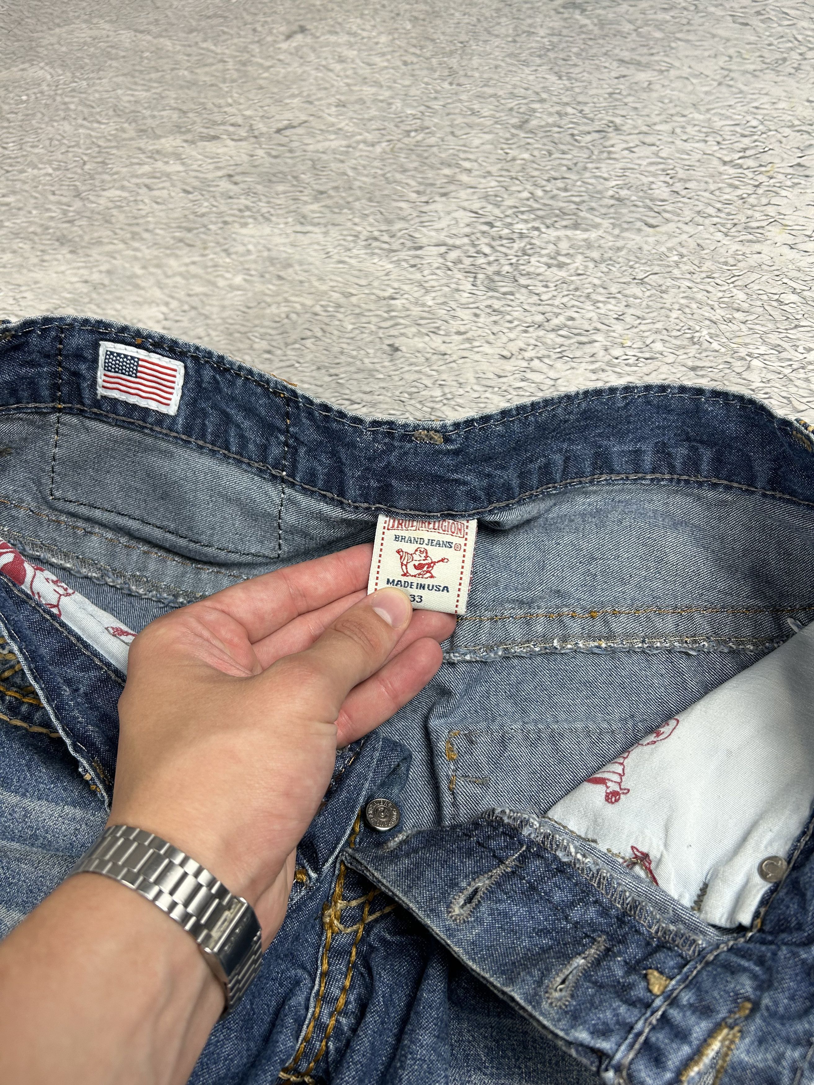 JNCO × True Religion × Vintage True Religion jeans Baggy Drill Streetwear Rare Oldmoney Size US 33 - 8 Thumbnail