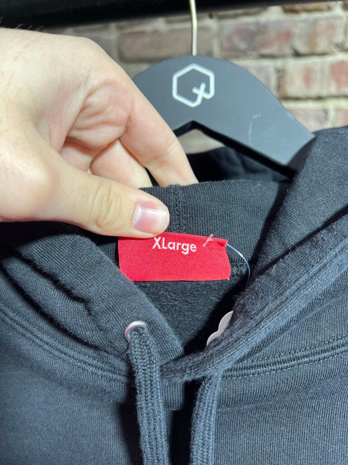Supreme Supreme Striple Hoodie Black FW18 Sz. L Size ONE SIZE - 4 Thumbnail