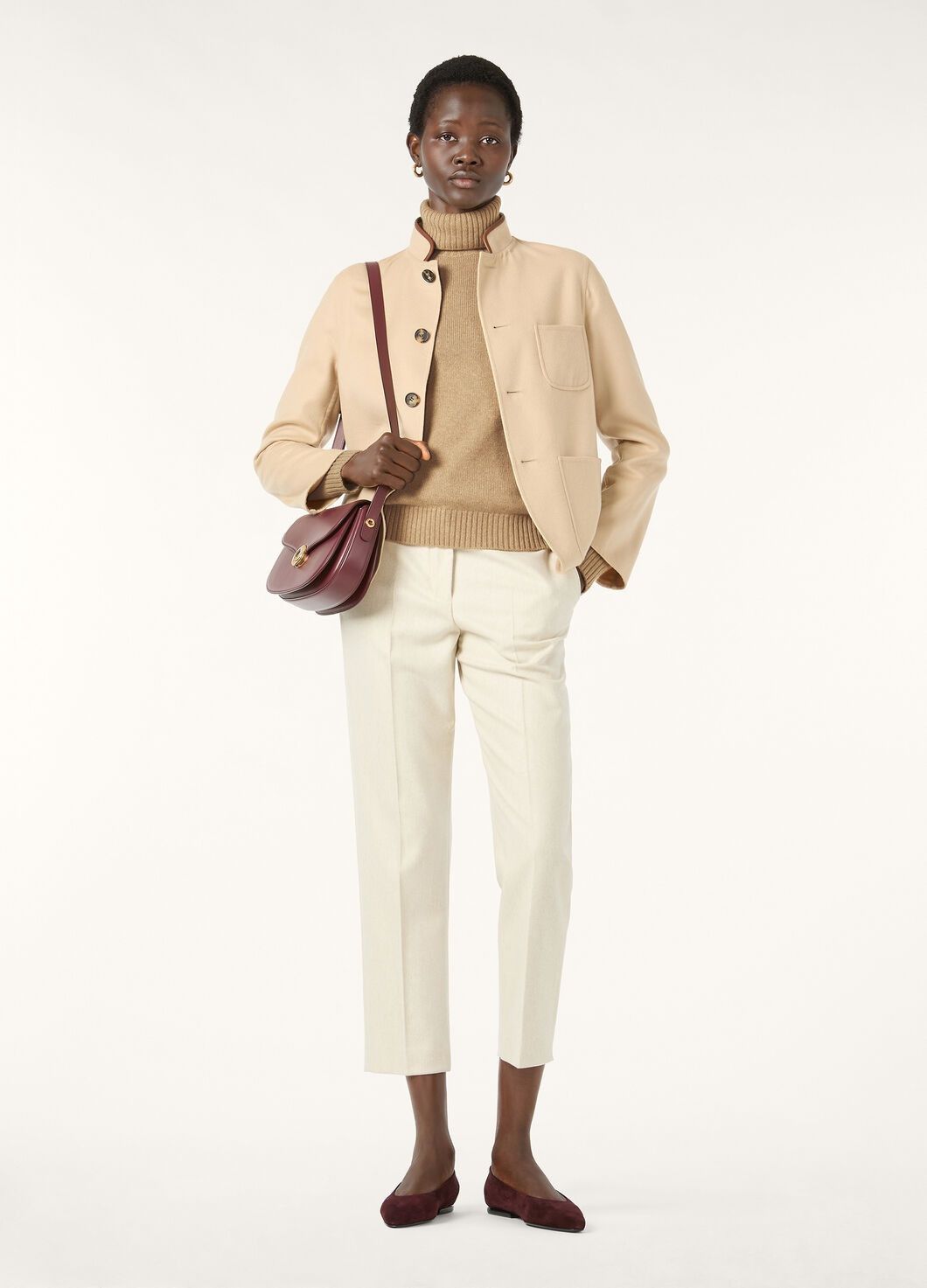 Loro Piana o1w1db10825 FAM9052 Parksville Turtleneck Sweater in Beige Size M / US 6-8 / IT 42-44 - 2 Thumbnail