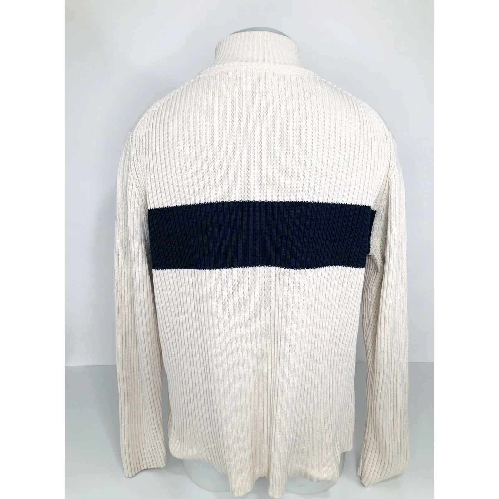 Polo Ralph Lauren RALPH LAUREN / POLO JEANS Embroidered FLAG Vtg. Ribbed L/XL Sweater - EXCELLENT Size US L / EU 52-54 / 3 - 4 Thumbnail