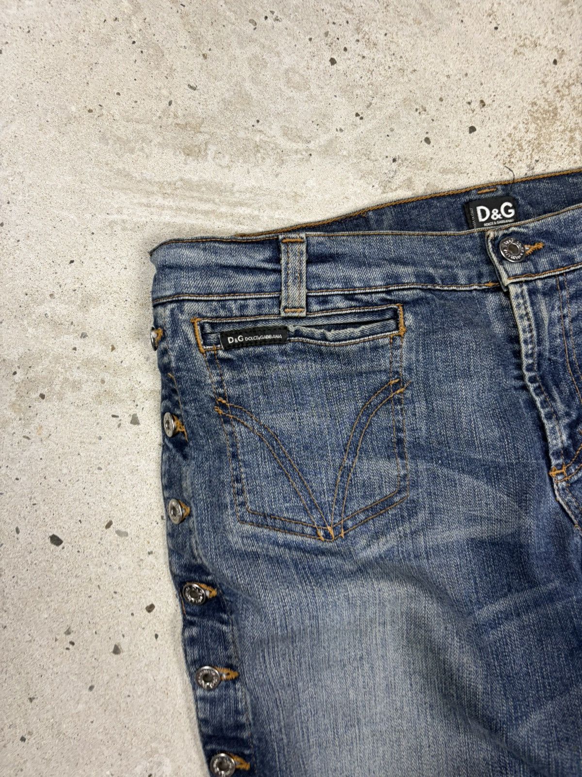 Dolce & Gabbana 2000s Dolce & Gabbana Low Rise Capri 3/4 Jeans Denim Pants Size 30" / US 8 / IT 44 - 7 Thumbnail