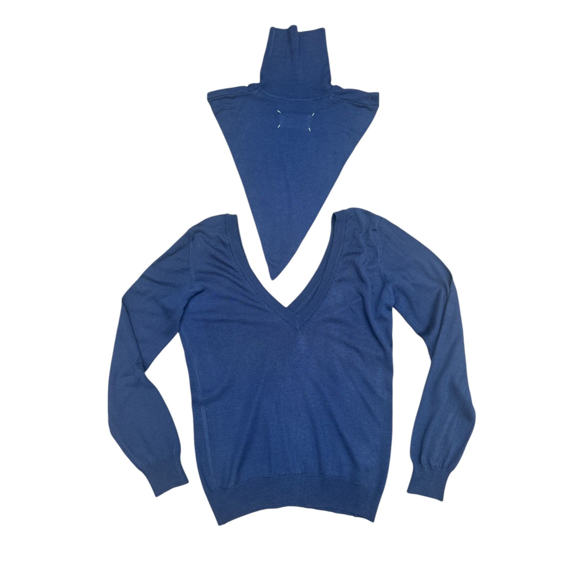 Maison Margiela Miss Deanna Navy 2 in 1 Detachable Rollneck Size M / US 6-8 / IT 42-44 - 1 Thumbnail