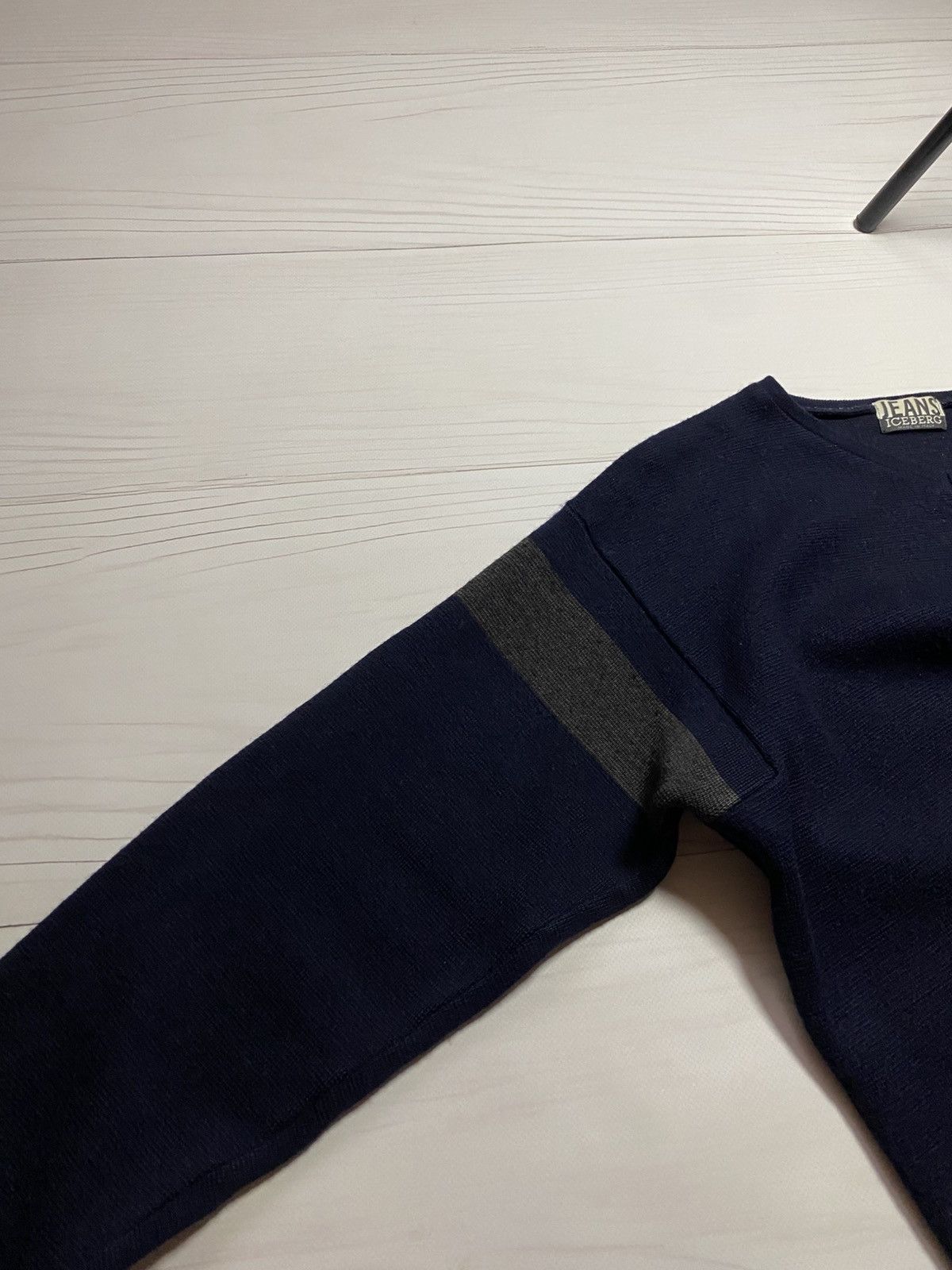 Iceberg Vintage Iceberg Jeans Big logo wool sweater Size US L / EU 52-54 / 3 - 10 Thumbnail