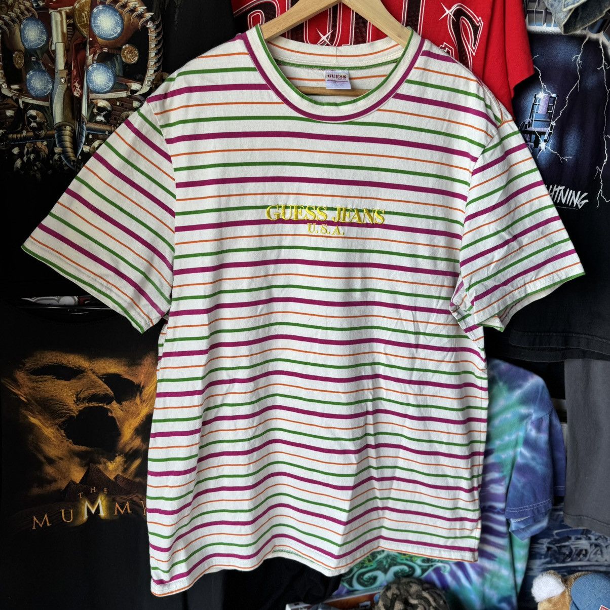 Guess Guess Farmers Market Produce Sean Wotherspoon Striped Shirt Size US XL / EU 56 / 4 - 4 Thumbnail