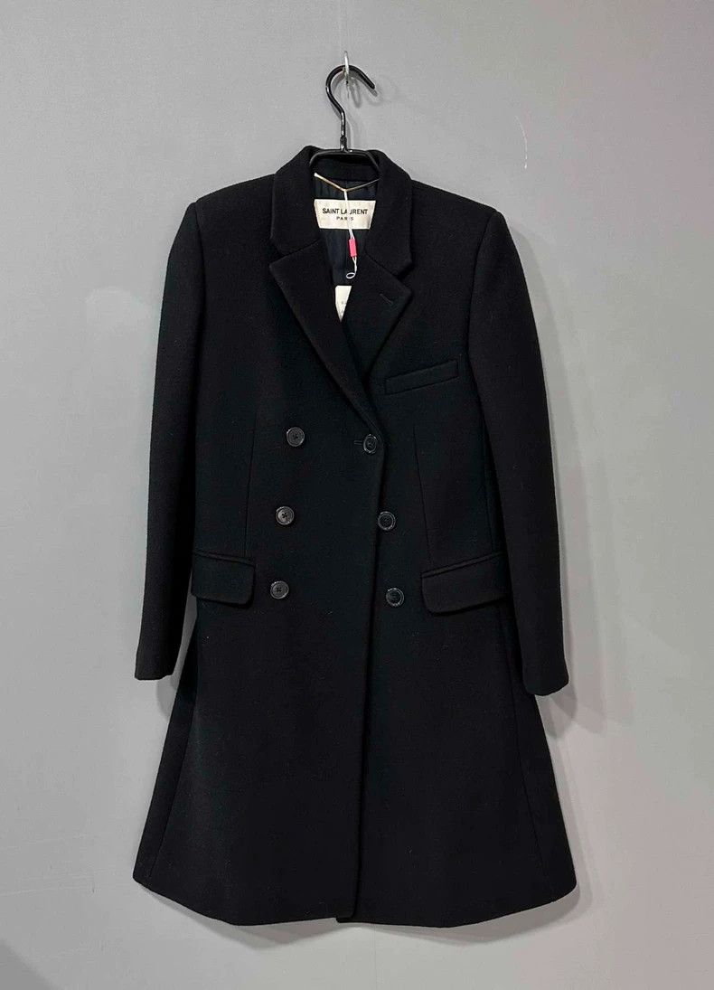 Saint Laurent Paris Saint Laurent Paris Woolen overcoat 2505-Nextarrow Size XS / US 0-2 / IT 36-38 - 1 Thumbnail