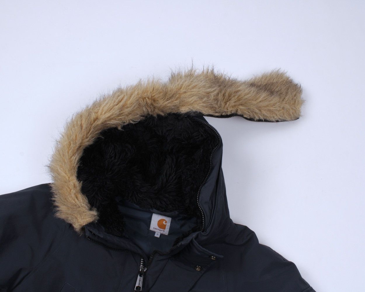 Carhartt × Carhartt Wip CARHARTT WIP Anchorage Parka Nylon Blue Fur Hooded Size US S / EU 44-46 / 1 - 7 Thumbnail