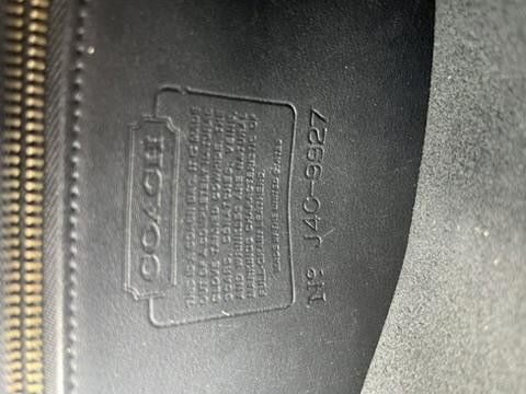 Coach Authentic Coach Black Leather Handbag Size ONE SIZE - 3 Thumbnail