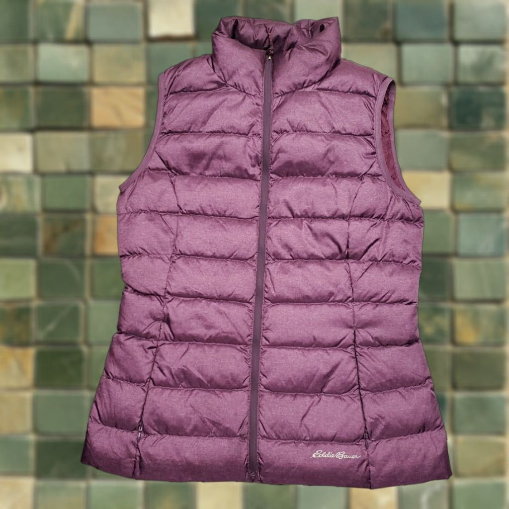 Eddie Bauer Eddie Bauer Down Vest Womens XS Purple Puffer EB650 Fill Quilted Sleeveless Vest Women's XS Purple Down Quilted Sleeveless Puffer Zip Front EB650 Size XS / US 0-2 / IT 36-38 - 1 Thumbnail