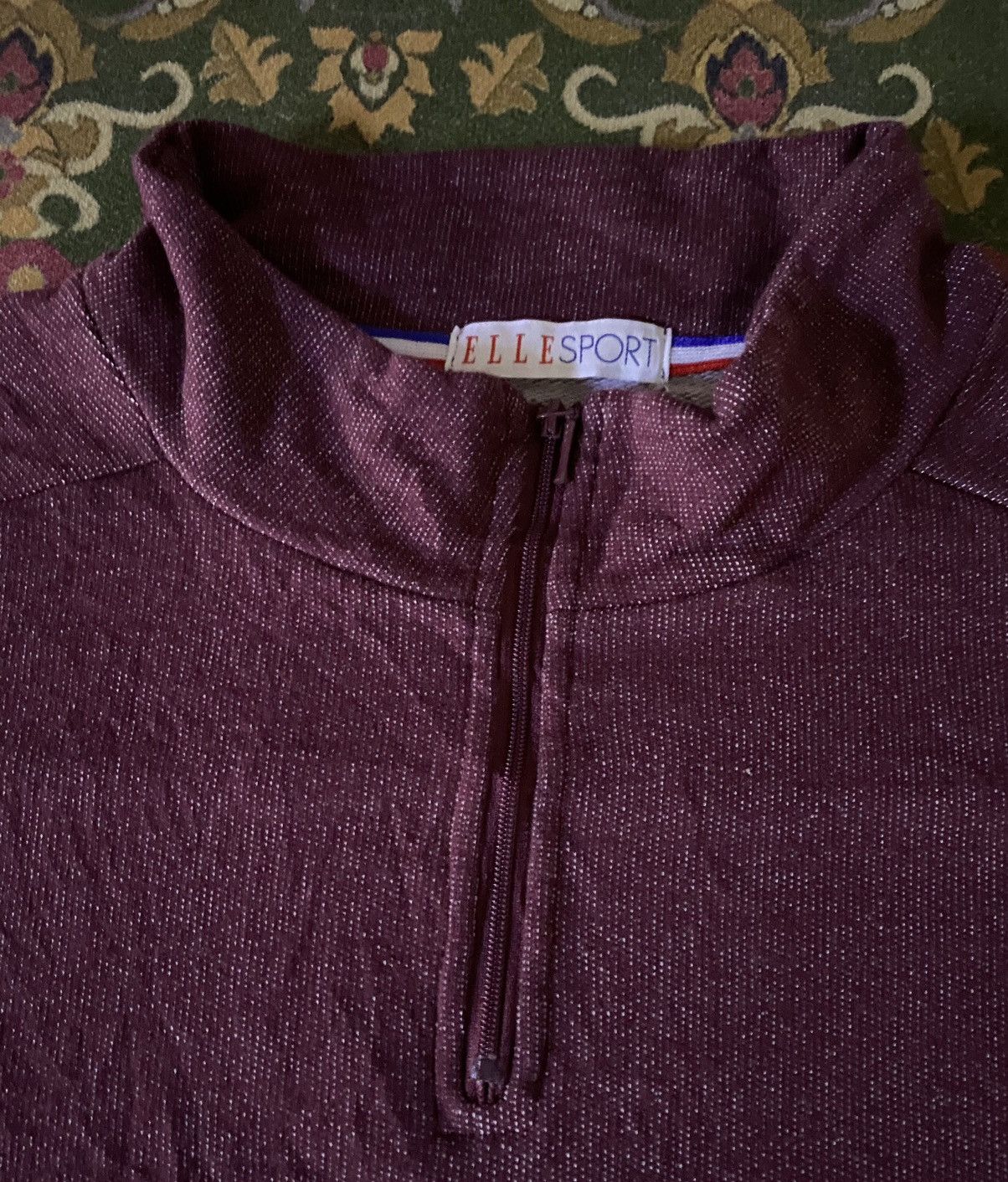 Japanese Brand × Vintage ELLE SPORT Half Zipper Sweatshirt Size US L / EU 52-54 / 3 - 5 Thumbnail