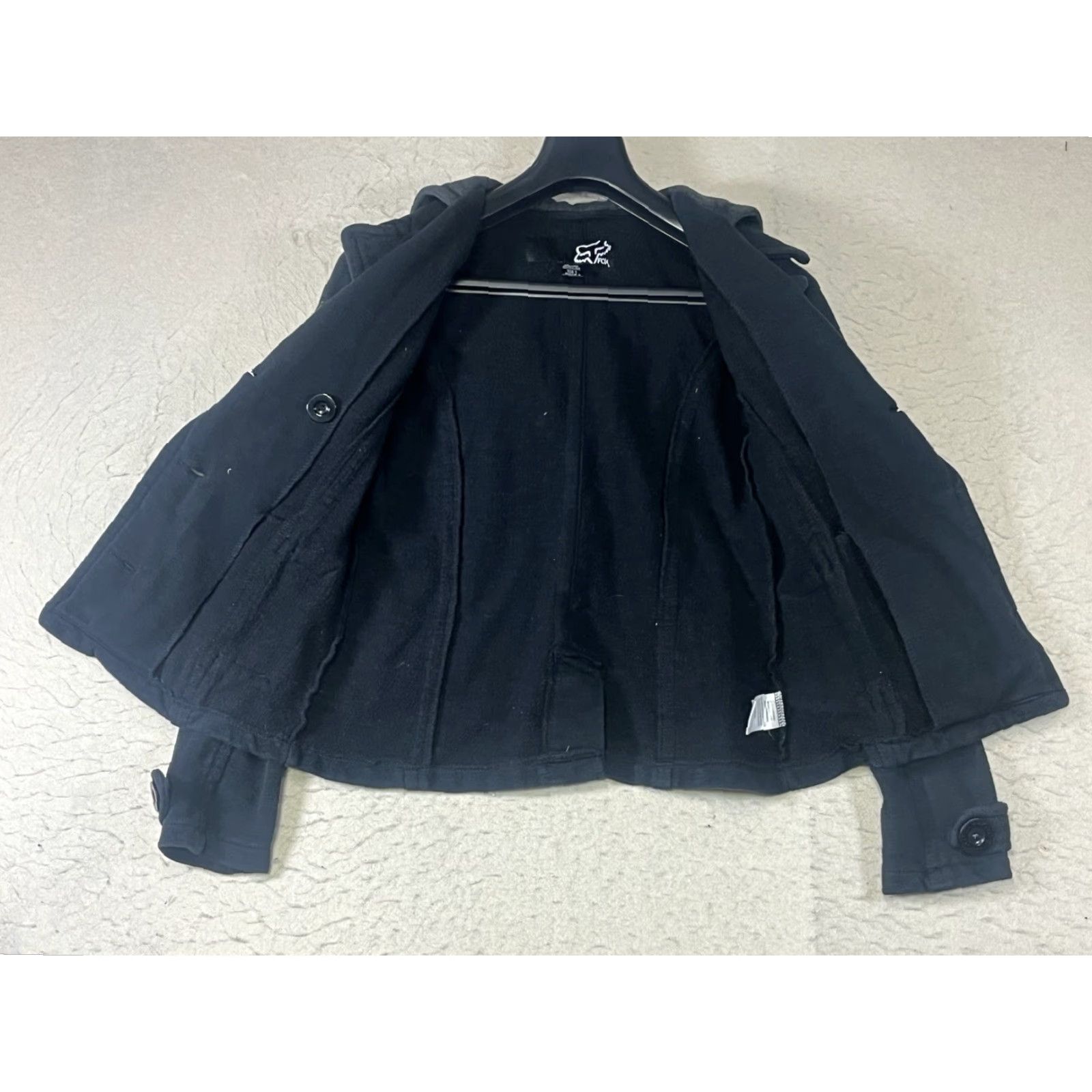 Fox Racing Fox Racing Button Up Hoodie Sweater Women’s Black Size Small Missing Buttons Cardigan Activewear Size S / US 4 / IT 40 - 6 Thumbnail