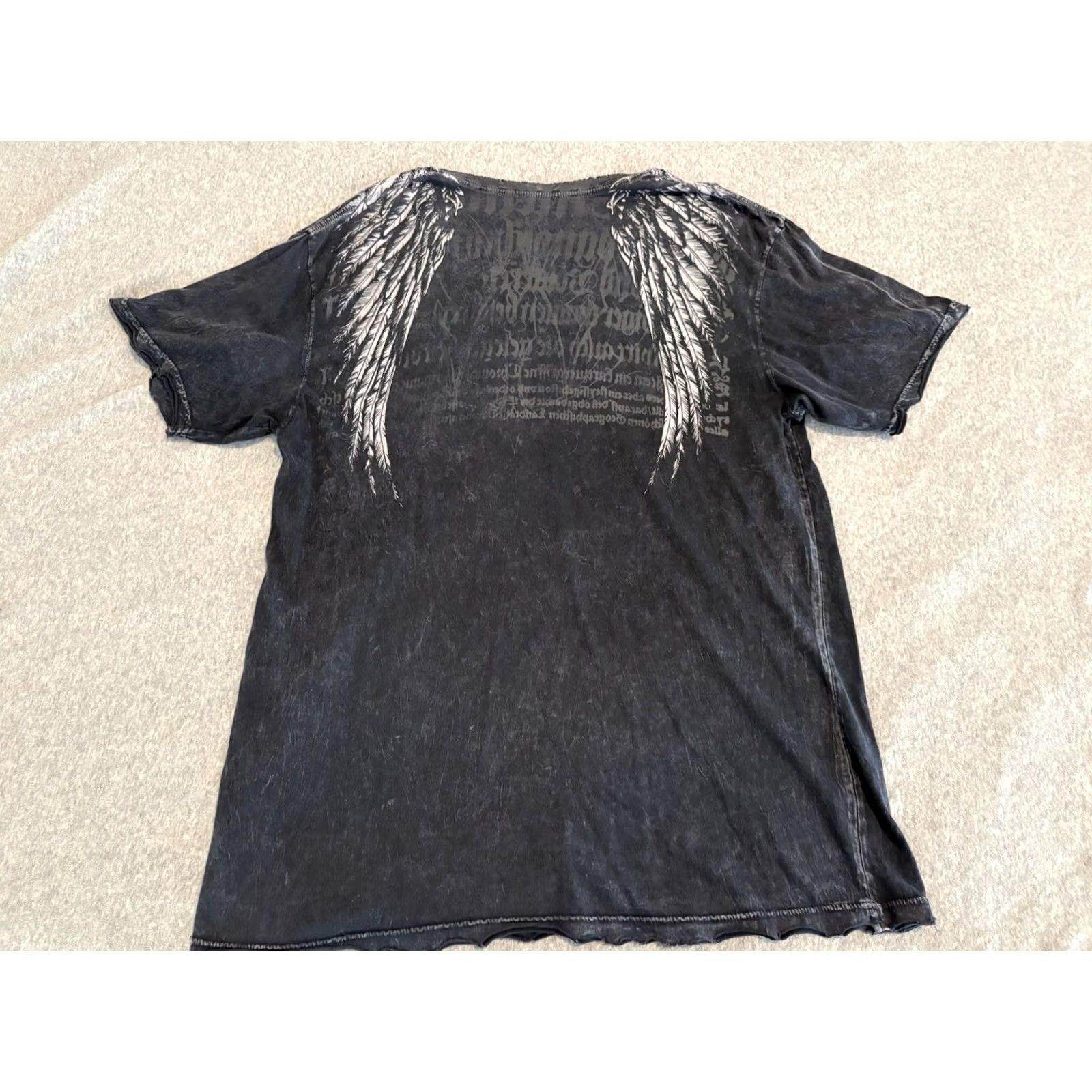Affliction Affliction T-Shirt Mens 2XL Black Short Sleeve Graphic Print Made in USA Size US XXL / EU 58 / 5 - 4 Thumbnail