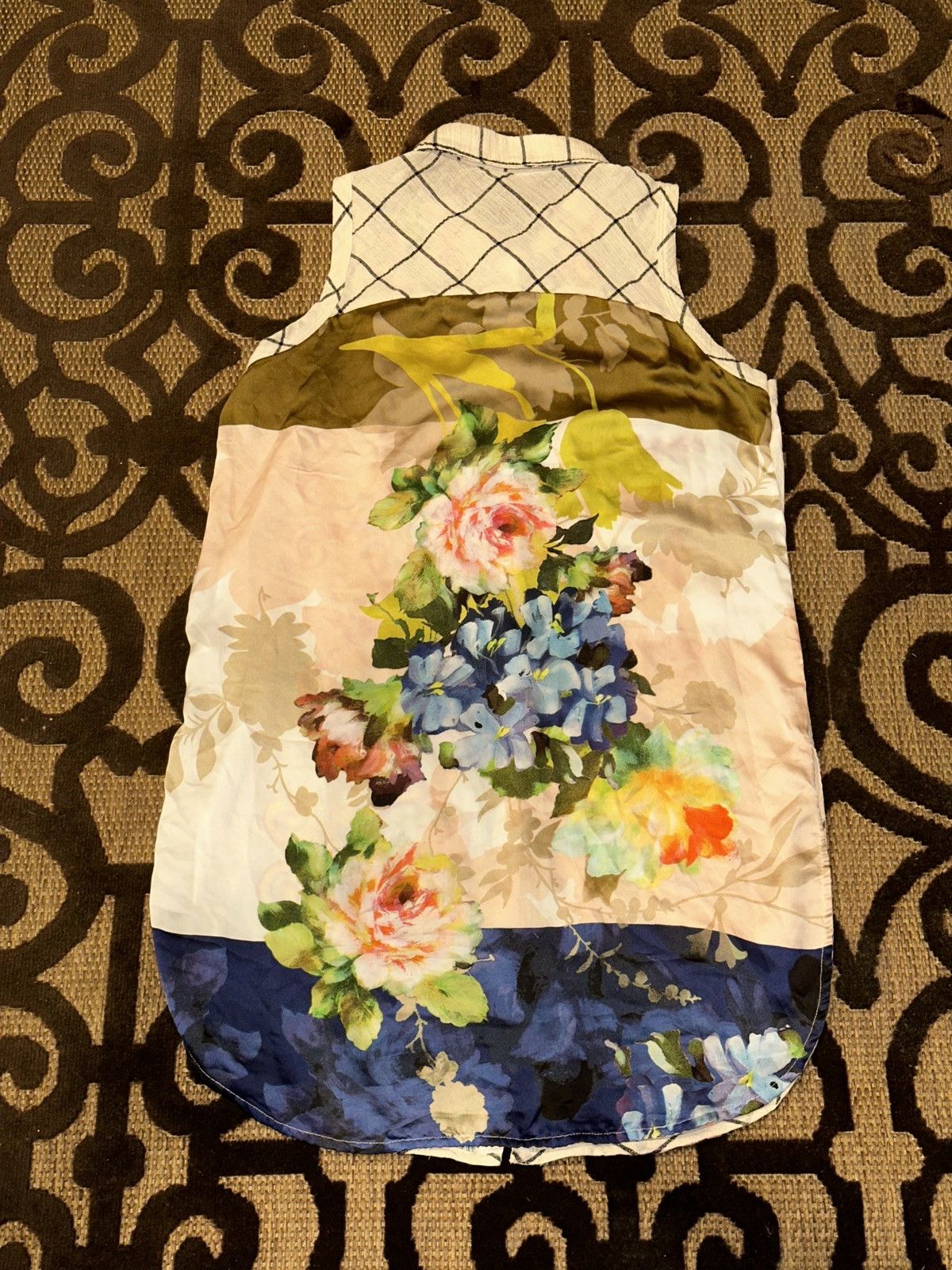 Anthropologie Cyrena Anthropologie Linen Blend Boho Festival Shirt Dress Size L / US 10 / IT 46 - 6 Thumbnail