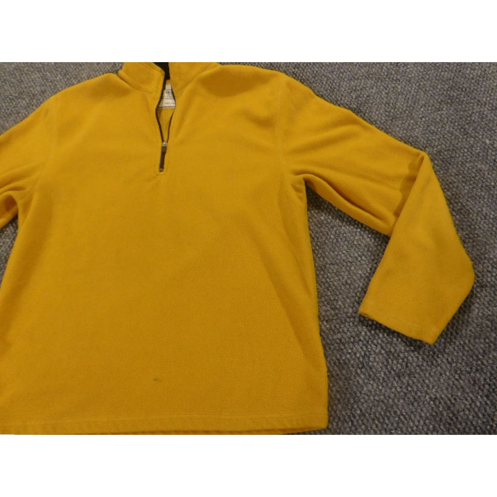 Old Navy Old Navy Sweater Pullover 1/4 Zip Mock Neck Long Sleeve Mens S Yellow Polyester Knit Zipper Button Vintage No Size US S / EU 44-46 / 1 - 3 Thumbnail