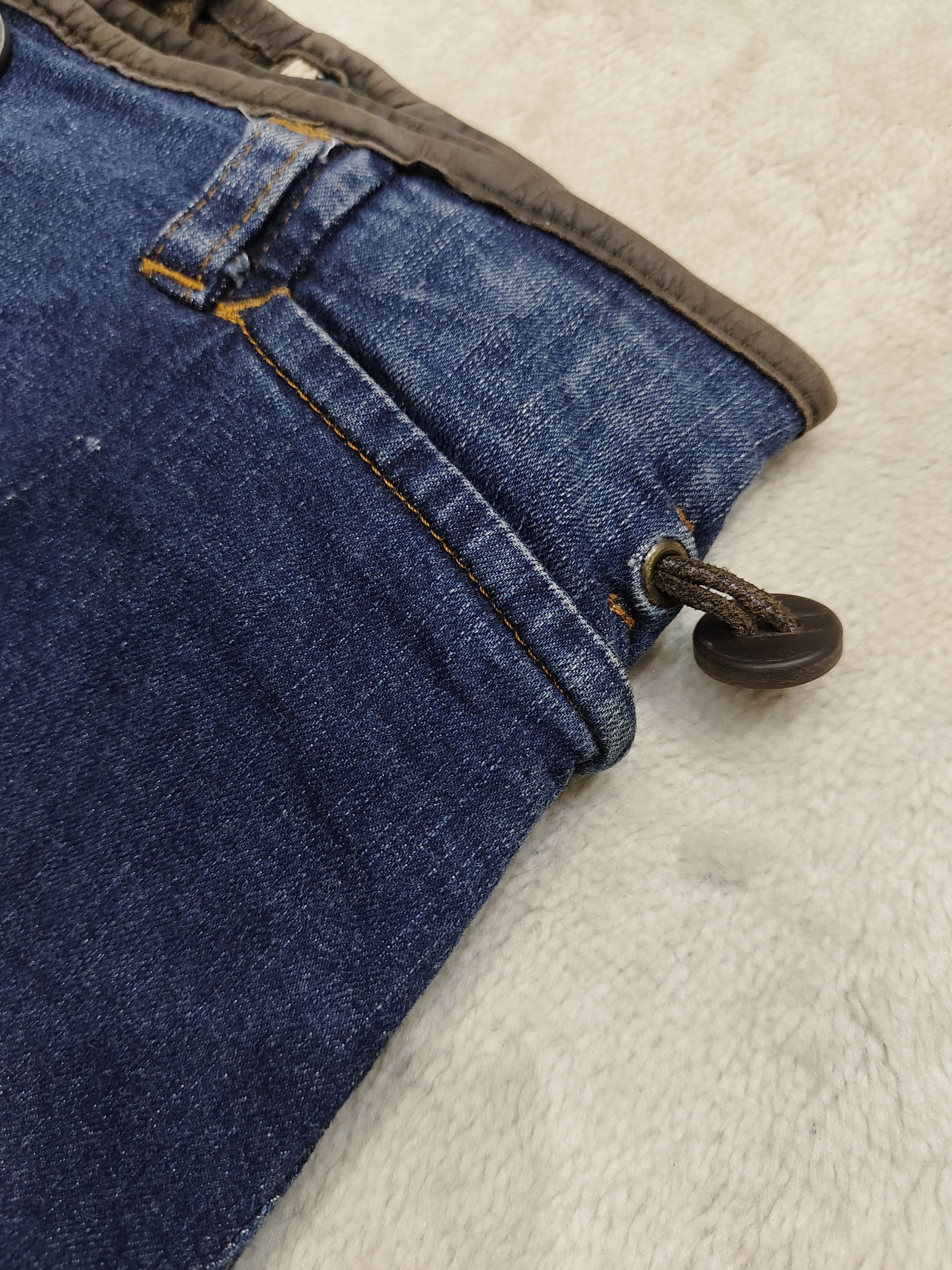 Dsquared2 SICK💥Vtg Dsquared2💥Leather List Capri Jeans Size 30" / US 8 / IT 44 - 5 Thumbnail