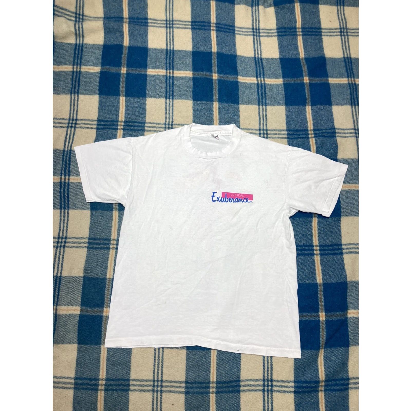 Anvil VINTAGE L’Oréal exuberance T-Shirt single stitch Anvil Adult XL Hair Salon 90s Mens Size US XL / EU 56 / 4 - 5 Thumbnail