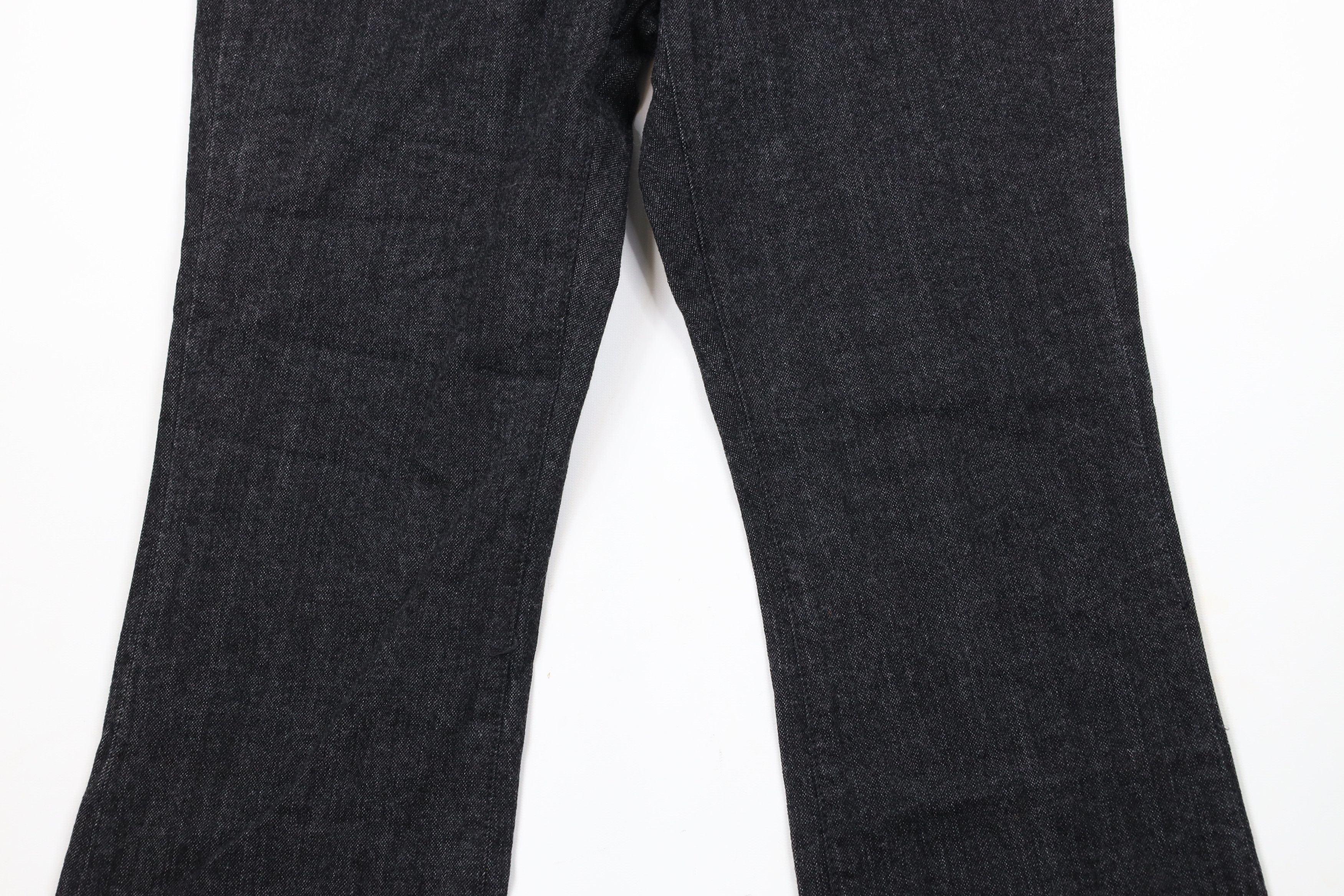 Vintage Deadstock Vintage Y2K Babydoll Wide Leg Denim Jeans Black Size 32" / US 10 / IT 46 - 3 Thumbnail