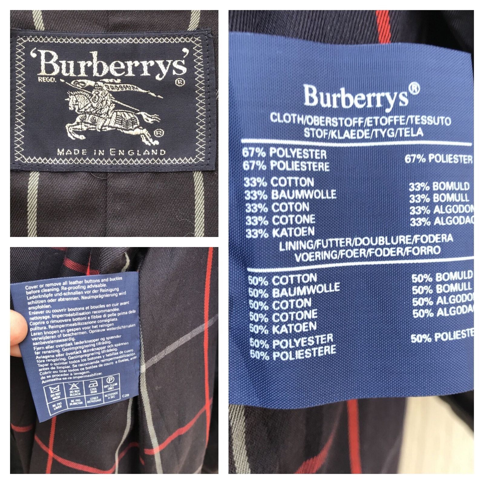 Burberry Burberry Trench Coat Nova Check made england blue navy Size M / US 6-8 / IT 42-44 - 11 Thumbnail