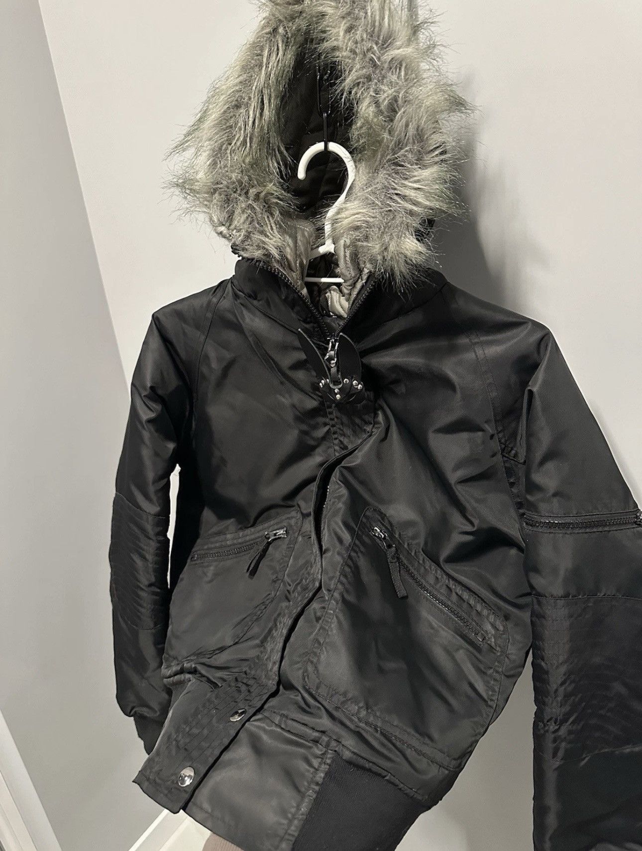 Hysteric Glamour Vintage Avant Garde Japanese Hysteric Style Boomber Fur Y2K Size S / US 4 / IT 40 - 7 Thumbnail