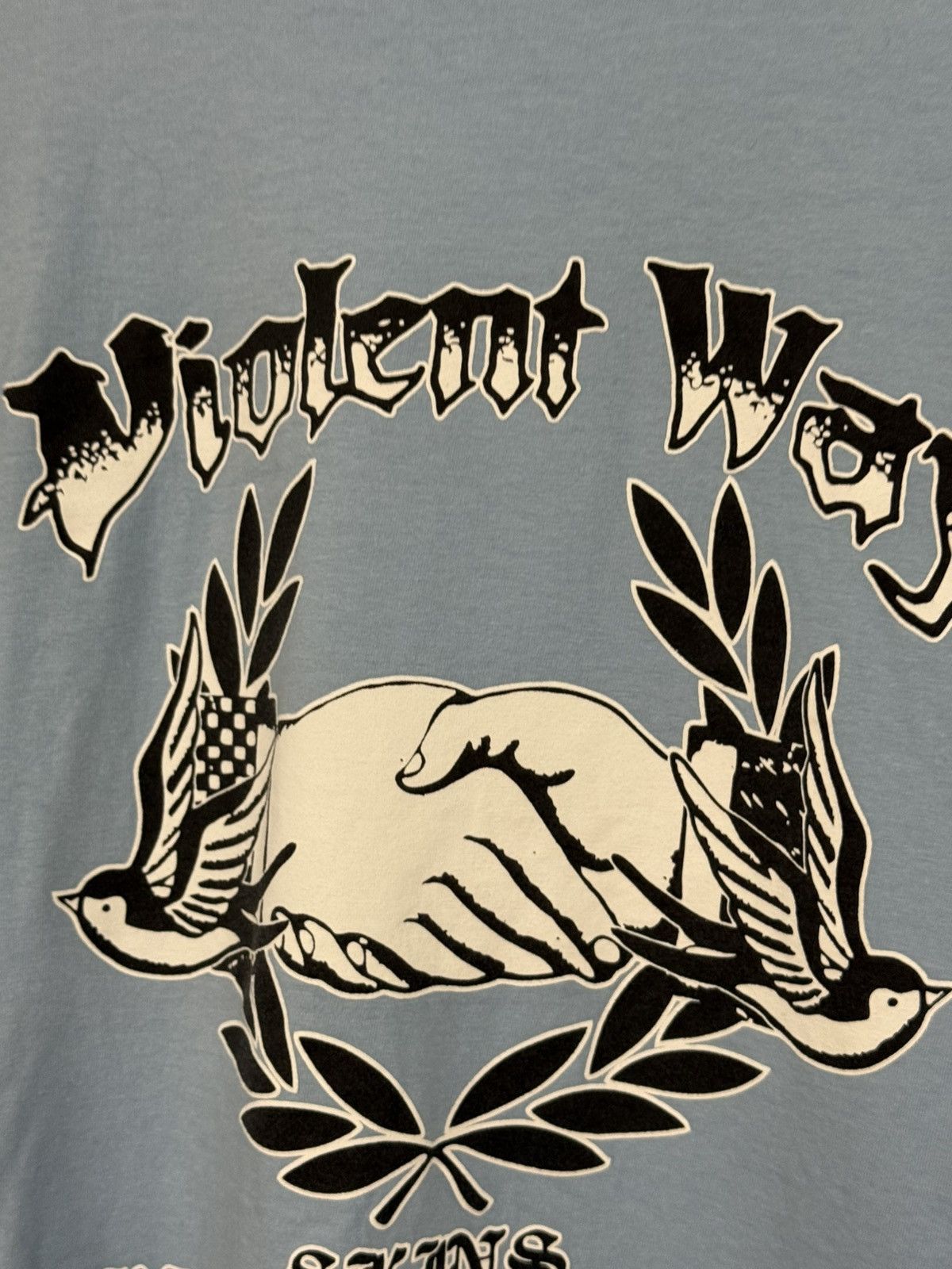 Vintage Violent Way Hardcore Band Merch Blue Logo Metal Tee XL Size US XL / EU 56 / 4 - 3 Thumbnail