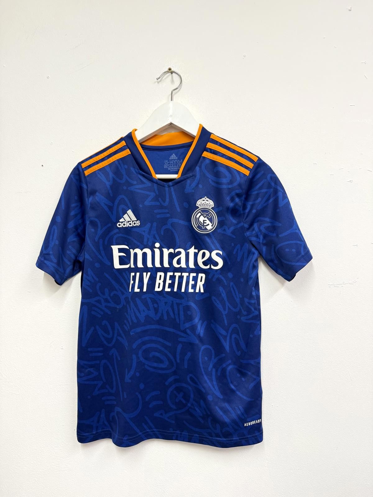 Adidas Adidas Real Madrid Blue Football Jersey Kids Size 13-14Y/164 Size ONE SIZE - 1 Thumbnail