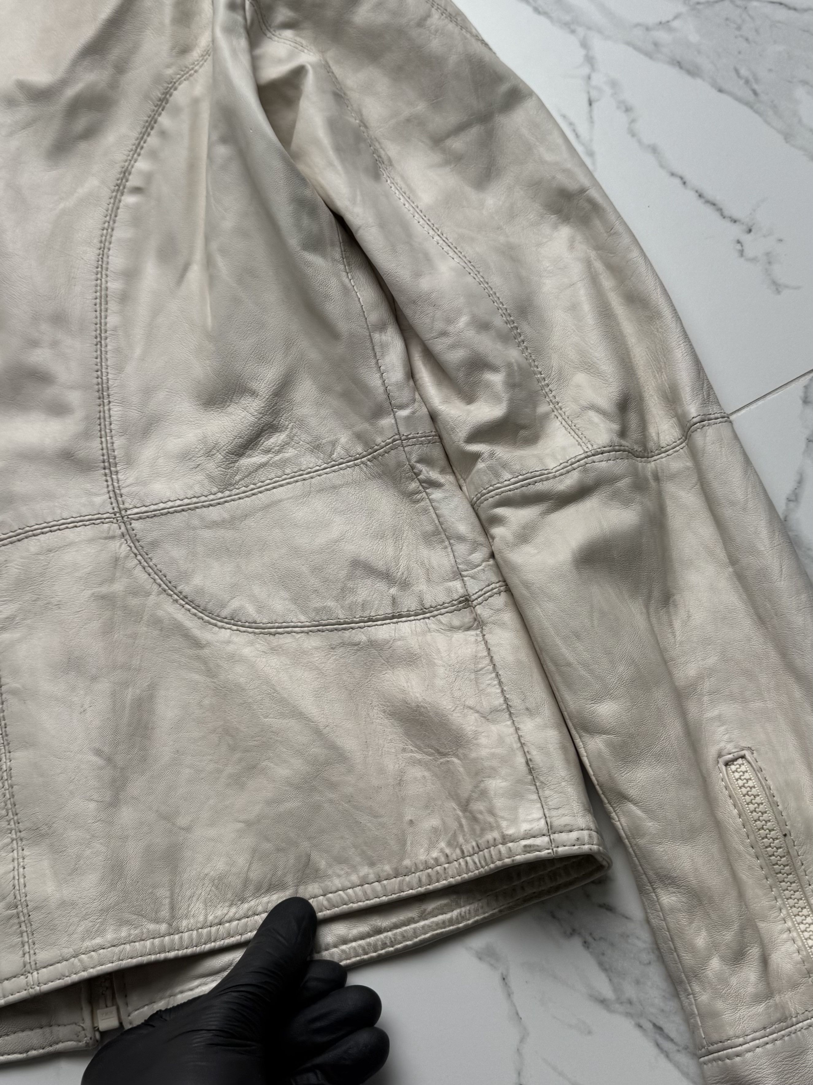 Genuine Leather Leather Jacket Women Zip Utility Fitted Pocket Y2K Size M Size M / US 6-8 / IT 42-44 - 20 Thumbnail