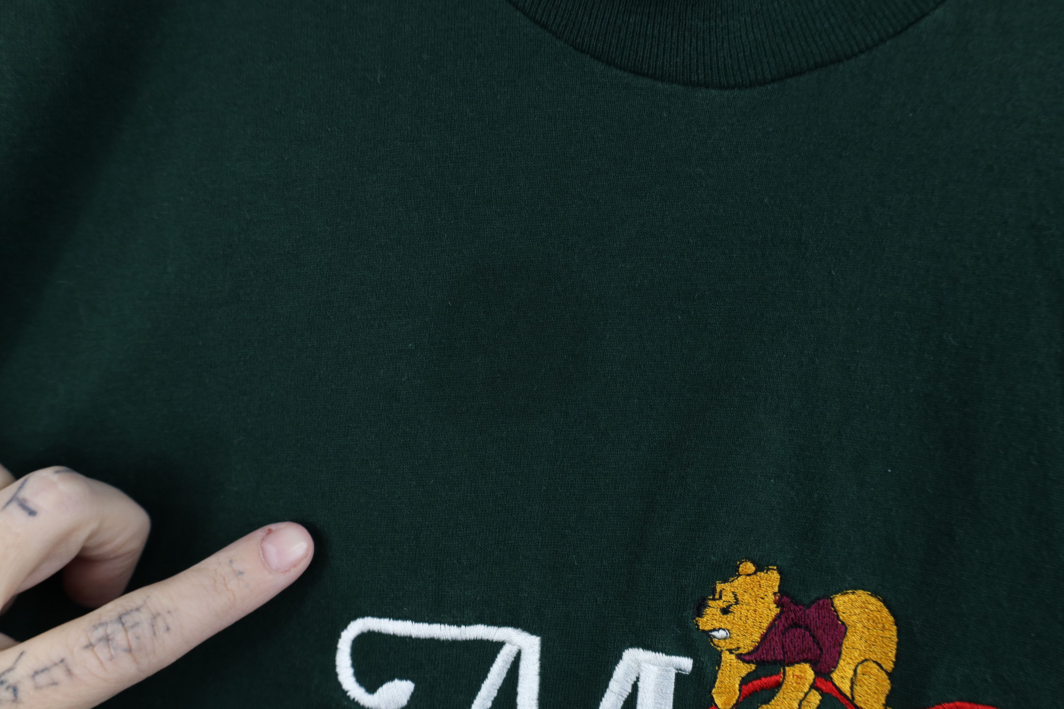 Vintage Vintage 90s Disney Winnie the Pooh Mom Heart T-Shirt Green Size L / US 10 / IT 46 - 5 Thumbnail
