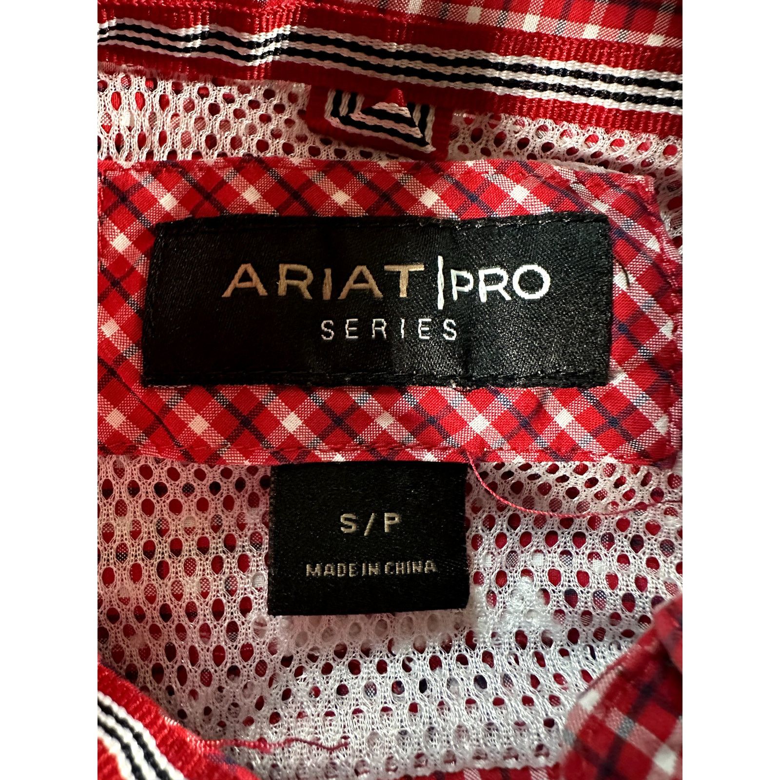 Ariat Ariat Red Black White Pro Series Button Down Shirt Sm Rodeo Size US S / EU 44-46 / 1 - 9 Thumbnail
