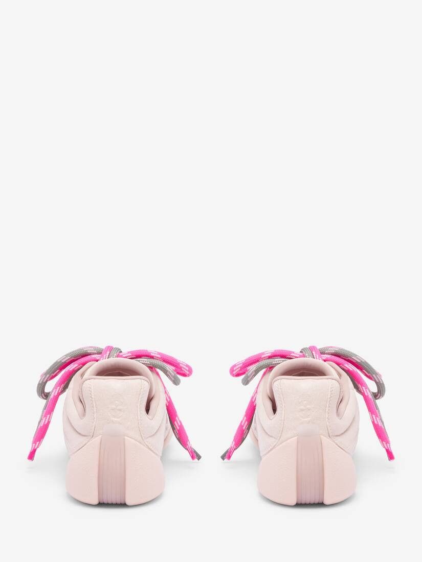 Alexander McQueen o1w1db10925 Crackled Leather Flexion Sneaker in Pink Size US 8.5 / IT 38.5 - 2 Thumbnail