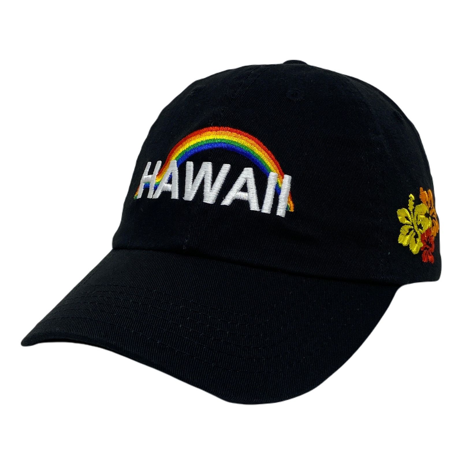 Other Hawaii Aloha Hibiscus Rainbow Island Love Dad Hat Size ONE SIZE - 3 Thumbnail