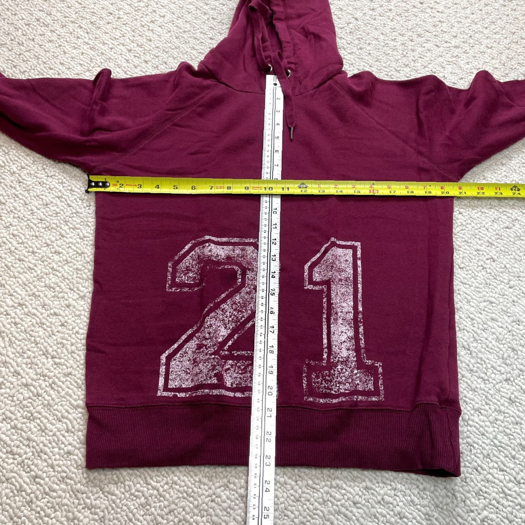 Cotton On Cotton On Hoodie Sweatshirt Womens M Dark Red Pullover Logo Hooded Knit Regular 41 in Chest Solid Short Description: Activewear Casual Travel Womens Size M / US 6-8 / IT 42-44 - 2 Thumbnail