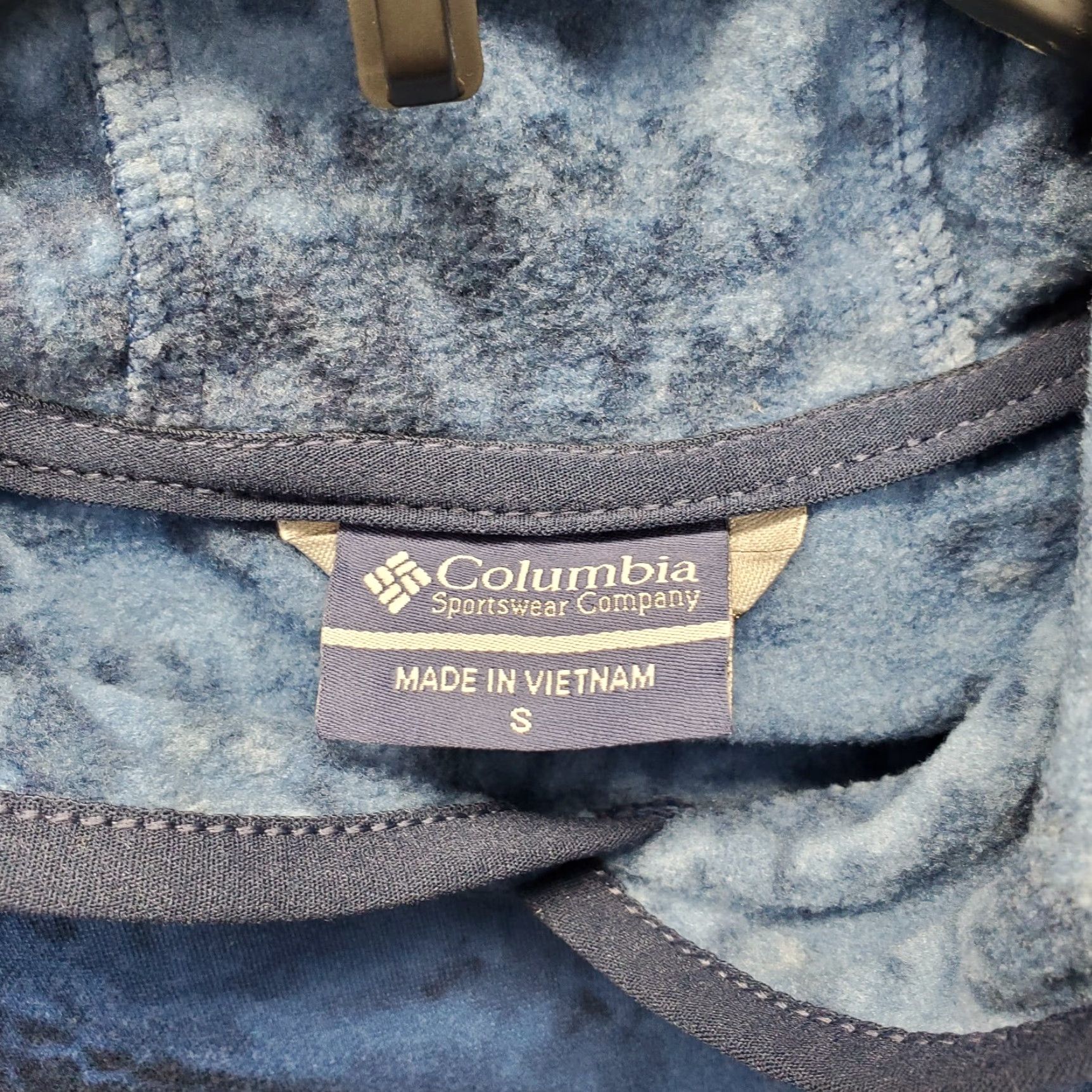 Vintage Columbia Hoodie Mens Small Navy Tie Dye PFG Super Terminal Fleece Lined Pullover Size US S / EU 44-46 / 1 - 7 Thumbnail